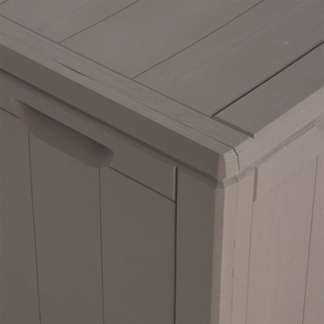 Садовый ящик, 180 л, коричневый, ПП ротанг