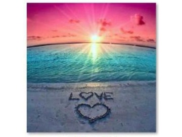Haft Diamentowy Mozaika Diamentowa LOVE 30x30cm