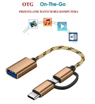 2 В 1 MICRO USB OTG АДАПТЕР USB-C НА USB 3.0