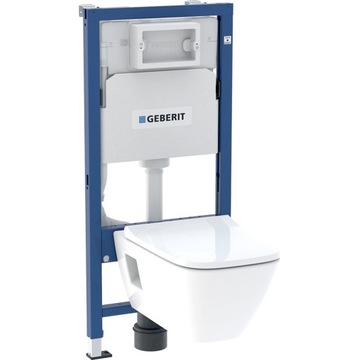 GEBERIT STELAŻ DUOFIX BASIC Z MISKĄ SELNOVA SQUARE PREMIUM