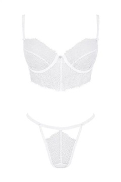 Obsessive Komplet Bianelle set 2-cz biały L/XL