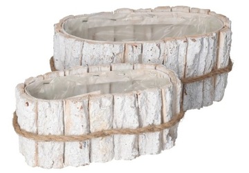 ЦВЕТОЧНЫЙ ГОРШОК, ДЕРЕВЯННАЯ КРЫШКА, КОРА, ПОДНОС ДЛЯ ЦВЕТОЧНОГО ГОРШКА