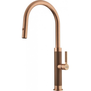 Bateria Franke Mythos Masterpiece pull-out spray miedź