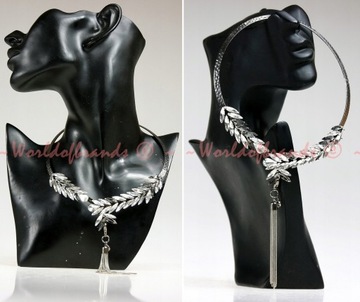 RESERVED Kolia Choker naszyjnik łezki krople oczka