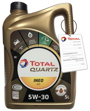 TOTAL QUARTZ INEO ECS 5W30 5L 5W-30 + GRATIS