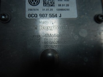 MODUL ŘÍZENÍ POHON ZADNÍ HALDEX VW AUDI A3 SKODA 4X4 0CQ907554J