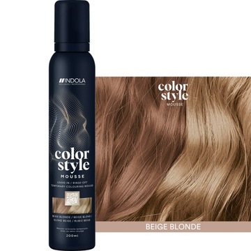 Pianka koloryzująca INDOLA Color Style Mousse 3w1 Beżowy blond 200ml
