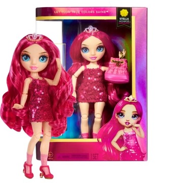 LALKA RAINBOW HIGH JUNIOR RÓŻOWA STELLA MONROE + AKCESORIA + CZESANIE MGA