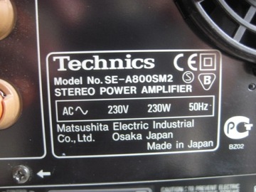 SE-A800SM2 SE-A800 Technics Усилитель мощности a1