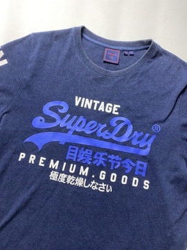 Superdry Super DRY vintage ORYGINLNY granatowy T SHIRT/ KOSZULKA rozmiar L