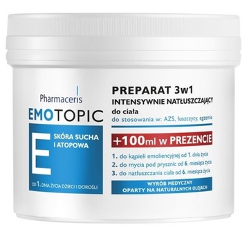 Emotopic Med+ Preparat do ciała intensywnie natłuszczający 3w1 500 ml