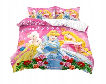 POŚCIEL POSZEWKI Modny Disney Księżniczka 140x200