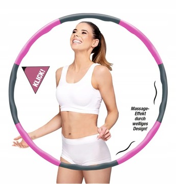 Hula hop z wypustkami Afnue 95 cm róże i fiolety