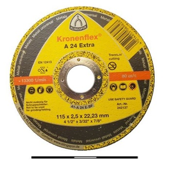 KLINGSPOR TARCZA MET 115*1,6 A46 TZ Special