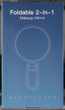 ЗЕРКАЛО УВЕЛИЧИТЕЛЬНОЕ 10x МАЛОЕ ДЛЯ МАКИЯЖА, ДВОЙНОЕ, ДВУСТОРОННЕЕ