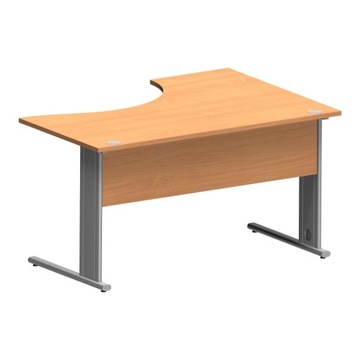 Biurko narożne komputerowe metalowy stelaż 140x100