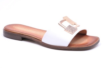 Klapki PRO-MODA 2923 Białe Rozmiar 41