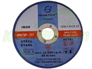 ДИСКИ РЕЖНЫЕ ПО МЕТАЛЛУ 125x1,2 FALON-TECH