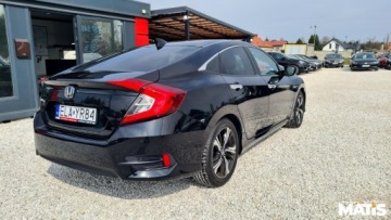 Honda Civic X Sedan 4d 1.5 VTEC Turbo 182KM 2017 Honda Civic 1.5T 183KM manual navi skora 2xPDC szyberadch 1 rej 2018R asys, zdjęcie 30