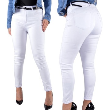 Damskie Spodnie Jeansy PushUp Plus Size Modelujące
