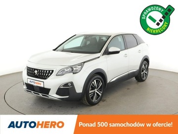 Peugeot 3008 I Crossover Facelifting 1.2 PureTech 130KM 2016 Peugeot 3008 półskóra virtual cocpit navi klima