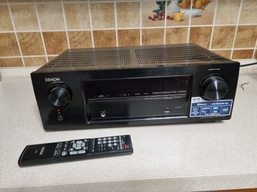 AMPLITUNER DENON AVR-X520BT bluetooth WZMACNIACZ + PILOT USZKODZONY