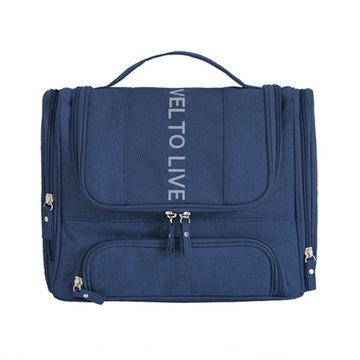 Дорожная косметичка, портативный подвесной органайзер, двойной расширяемый, черный