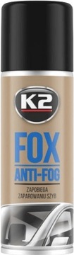 K2 FOX Przeciwko parowaniu szyb antypara 150ml