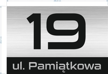 Адресная табличка с номером дома АЛЮМИНИЙ