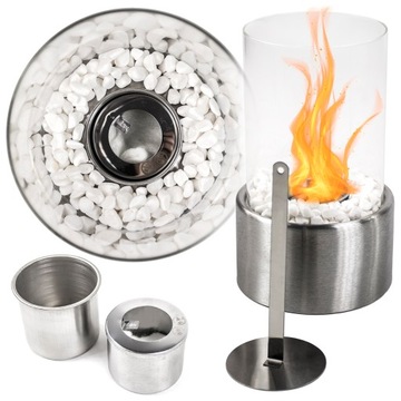 BIOKOMINEK WOLNOSTOJĄCY SZYBĄ BIO PALIWO BIOETANOL