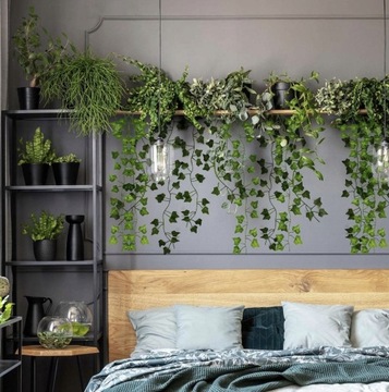 Искусственная гирлянда из плюща, лиана, листья, украшение, BOHO COMMUNION, 2,1 м