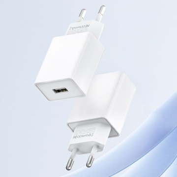 БЫСТРОЕ СЕТЕВОЕ ЗАРЯДНОЕ УСТРОЙСТВО USB 10 Вт + КАБЕЛЬ MICRO USB 2A RECCI