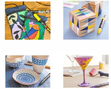 Маркеры Posca с плакатной краской - НАБОР из 16 шт.