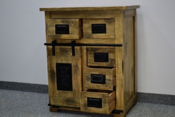 Сундук из экзотического дерева MANGO серии RAILWAY 85 см