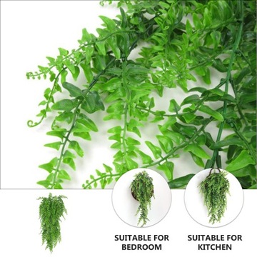 ИСКУССТВЕННЫЕ РАСТЕНИЯ ИСКУССТВЕННЫЕ ЛИСТЬЯ 2 ШТ. РАСТЕНИЯ, ВИСЯЩИЕ НА СТЕНЕ