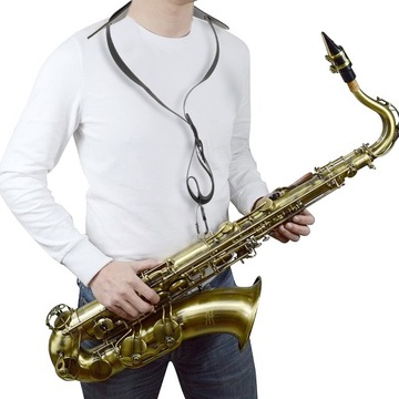 PASEK NA RAMIĘ DO SAKSOFONU PASEK VINTAGE PASEK NA RAMIĘ DO SAKSOFONU