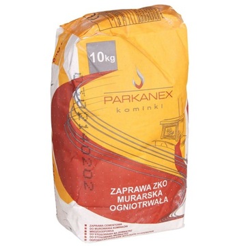 Zaprawa murarska ognioodporna DO MUROWANIA KOMINA PALENISK 10 KG