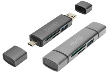 5w1 Czytnik Kart SD microSD TF Micro USB USB-C OTG