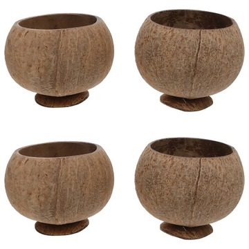 NATURALNY KOKOS KUBKI DECOR DESER MINI MISKI 4 SZT