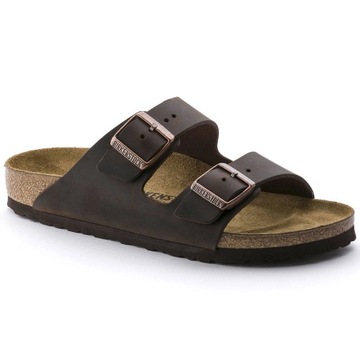 Klapki damskie skórzane Birkenstock Arizona miękkie na lato wygodne modne