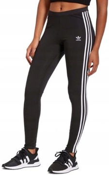 LEGGINSY ADIDAS ORIGINALS CZARNE BAWEŁNA ROZ.158CM