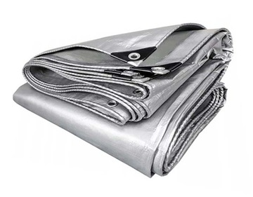 PLANDEKA PLANDEKI 6x12m SREBRNA 120G MOCNE OKRYCIE PŁACHTA SUPER GRUBA