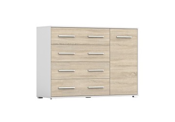 Komoda FRIDA 02 135 cm Duża pojemna szuflady półki BS PRODUCENT