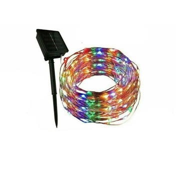 СОЛНЕЧНЫЕ САДОВЫЕ ЛАМПЫ ПРОВОЛОЧНАЯ ГИРЛАНД 100 LED