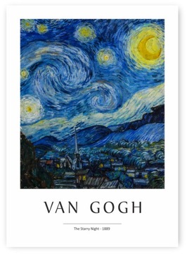 VAN GOGH Gwiaździsta noc PLAKAT A2 59,4x42cm #268