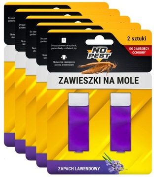PŁYN PREPARAT ŚRODEK ZAWIESZKA NA MOLE ODZIEŻOWE LAWENDA NO PEST (10 SZT)