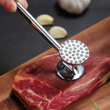 TŁUCZEK DO MIĘSA METALOWY MŁOTEK DO KOTLETÓW CIĘŻKI SOLIDNY