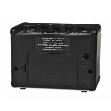 Мини-усилитель Blackstar Fly3 Bass, басовый комбик мощностью 3 Вт.