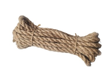 Lina jutowa naturalna sznur szpagat juta 14mm 20m
