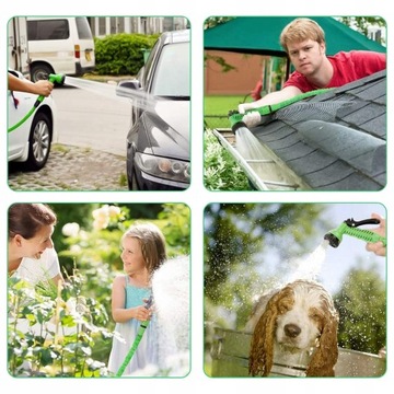 ВЫДВИЖНОЙ САДОВЫЙ ШЛАНГ 30М МОЩНЫЙ ПИСТОЛЕТ 7 РЕЖИМОВ